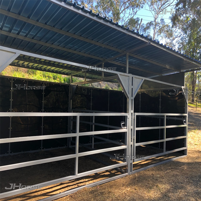 Portable Full-Opening Sliding Stable Front