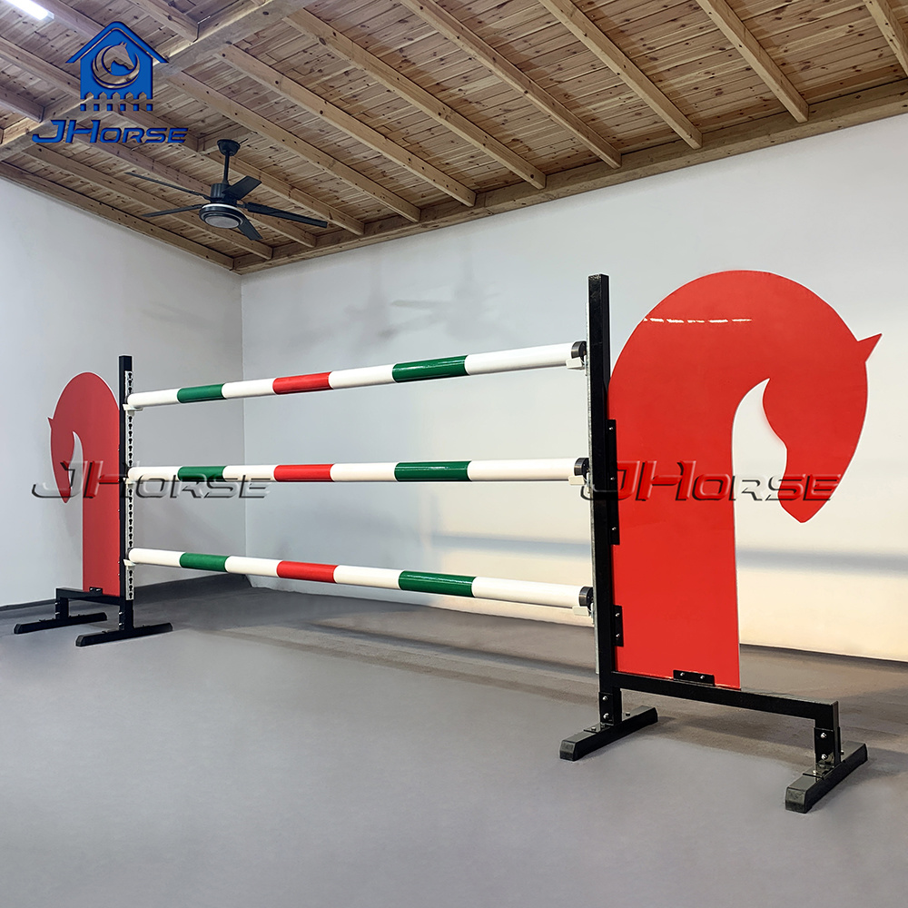 A-05 Red Wing Horse Jump with Green-White-Red Poles