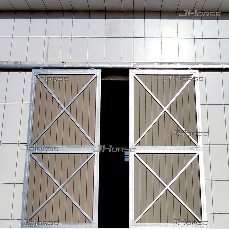 Full Wood Hot-Dip Galvanized WPC Filling Horse Barn Gate