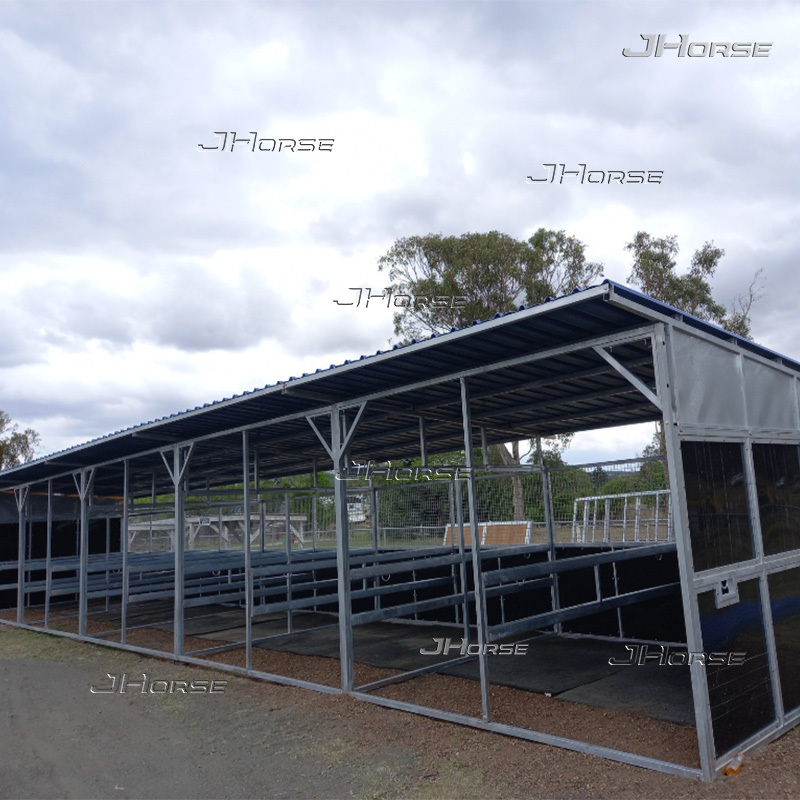 Portable Tie-Up / Wash Room for External Horse Stables
