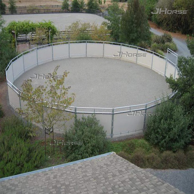 Economical HDPE Horse Round Pen with Steel Frame