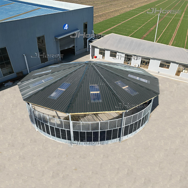 Economical Closed Roof System for Round Pen And Walker