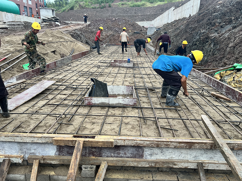 奉化药科大学项目现场施工图片