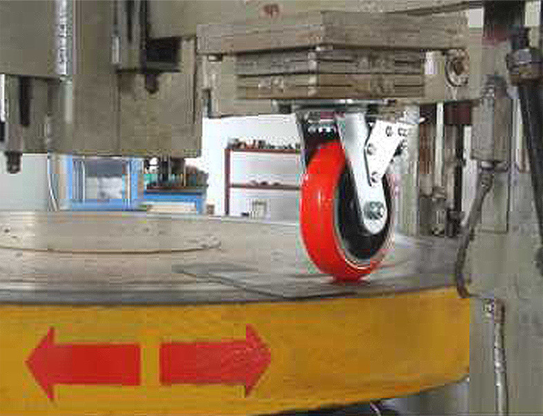 Castor testing machine