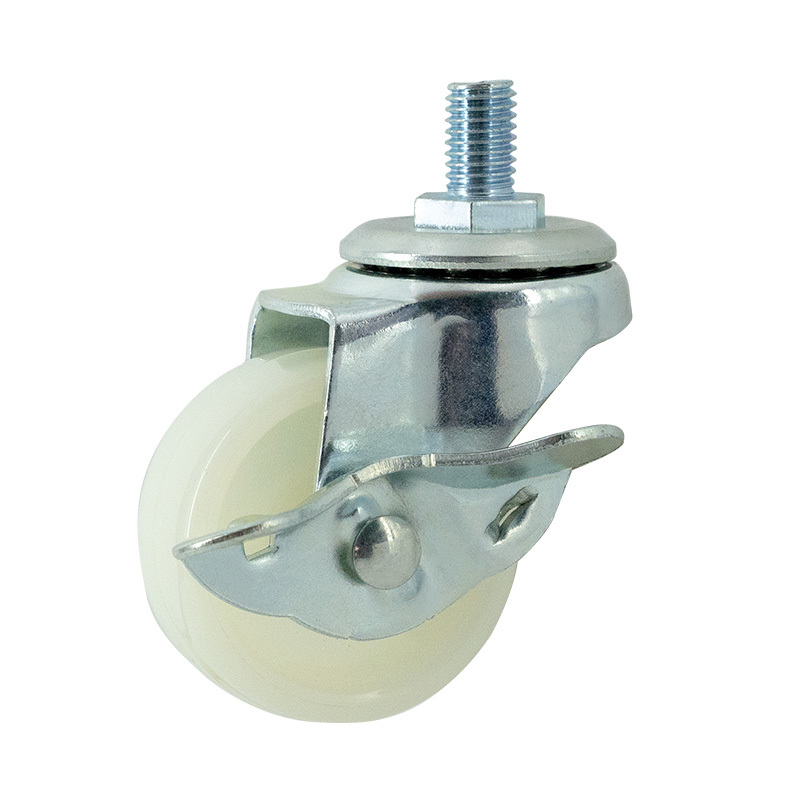 EB02 Series - 2-inch screw metal edge brake nylon caster