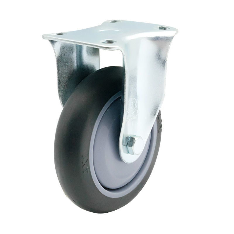 EC01 Series - 5×1 Fixed High-Strength Synthetic Rubber Caster