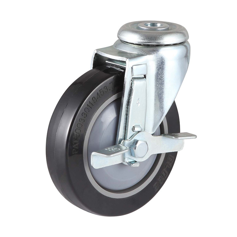 EC02 series - 5x1 hollow nail metal edge brake high-grade polyurethane wheel