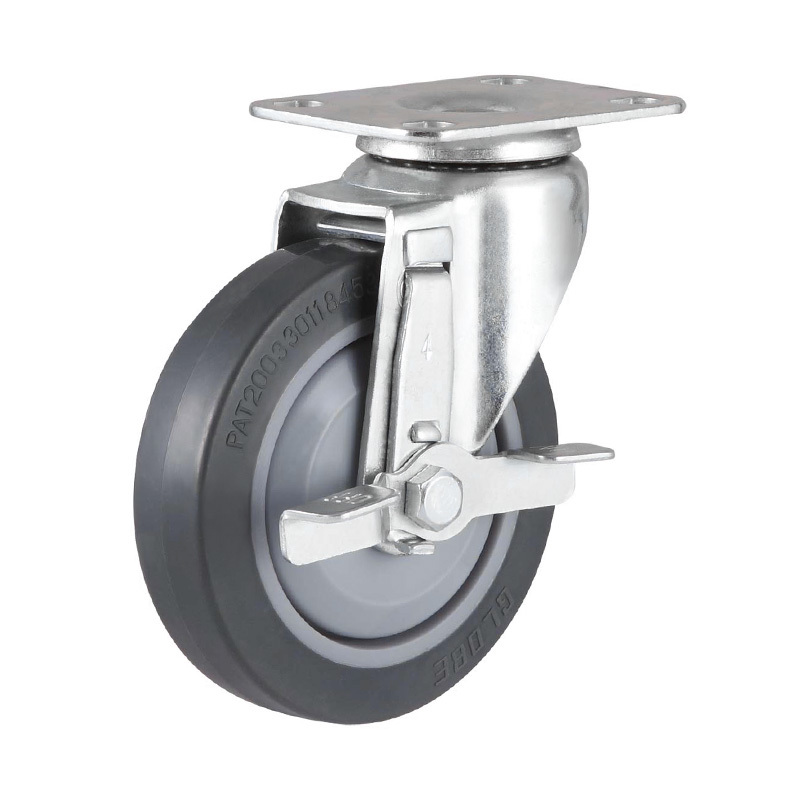 EC02 series - 5x1 activity metal edge brake high-strength artificial rubber wheel