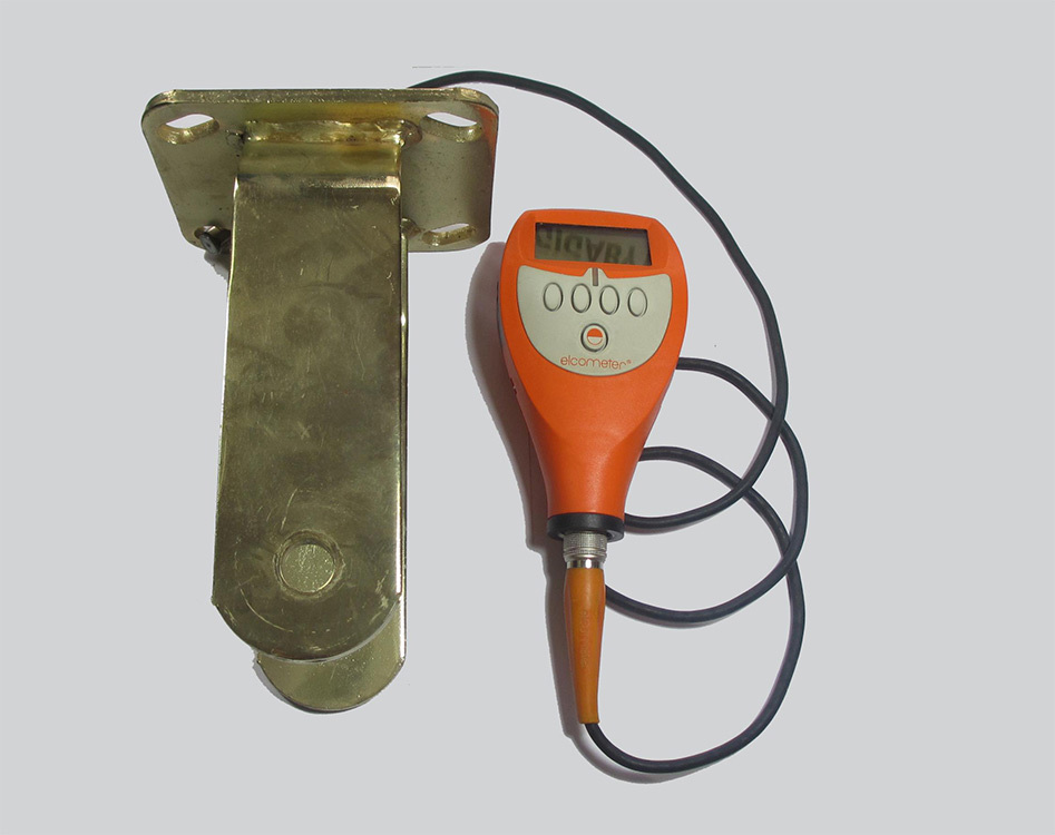 Metal coating thickness gauge