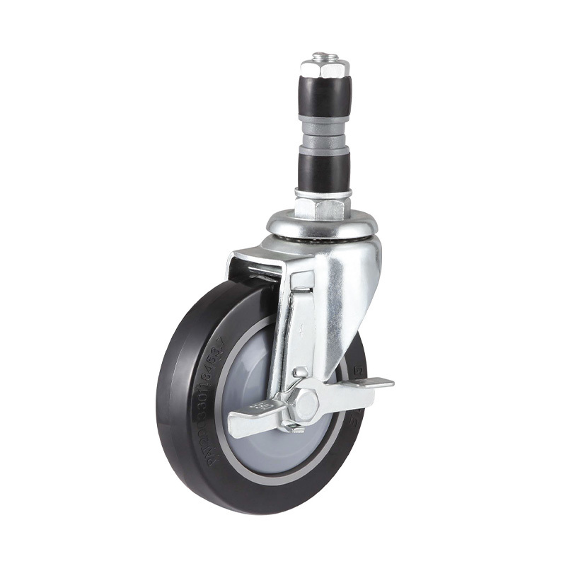 EC02 series - 5x1 expansion glue rod metal edge brake high-grade polyurethane wheel