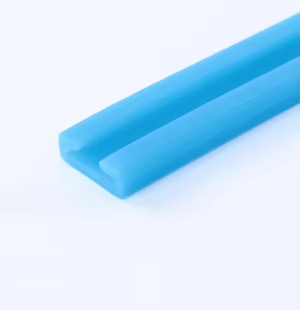 Silicone U-shaped strip, high-temperature resistant silicone sealing strip, fiberglass wrapped edge strip, anti-collision strip