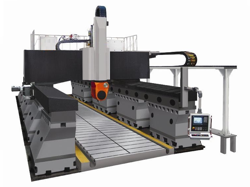 Five axis moving beam processing in Longmen viaduct