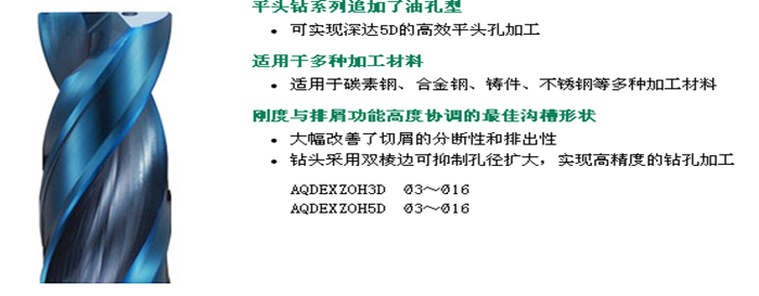 AQUA EX 平頭油孔鉆