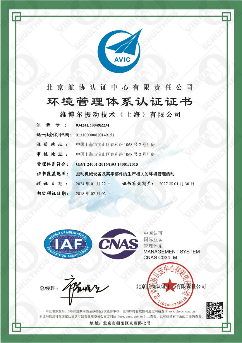 ISO14001 Environmental Management System Certification