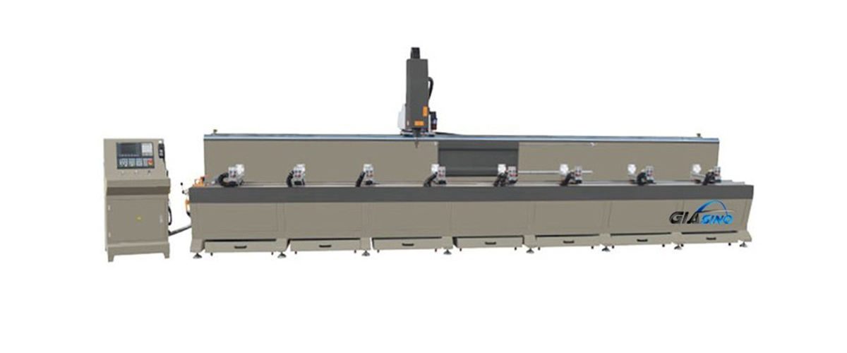 Centro de procesamiento CNC de 3 ejes para perfil de aluminio 6000 mm LCJG3-CNC-6000