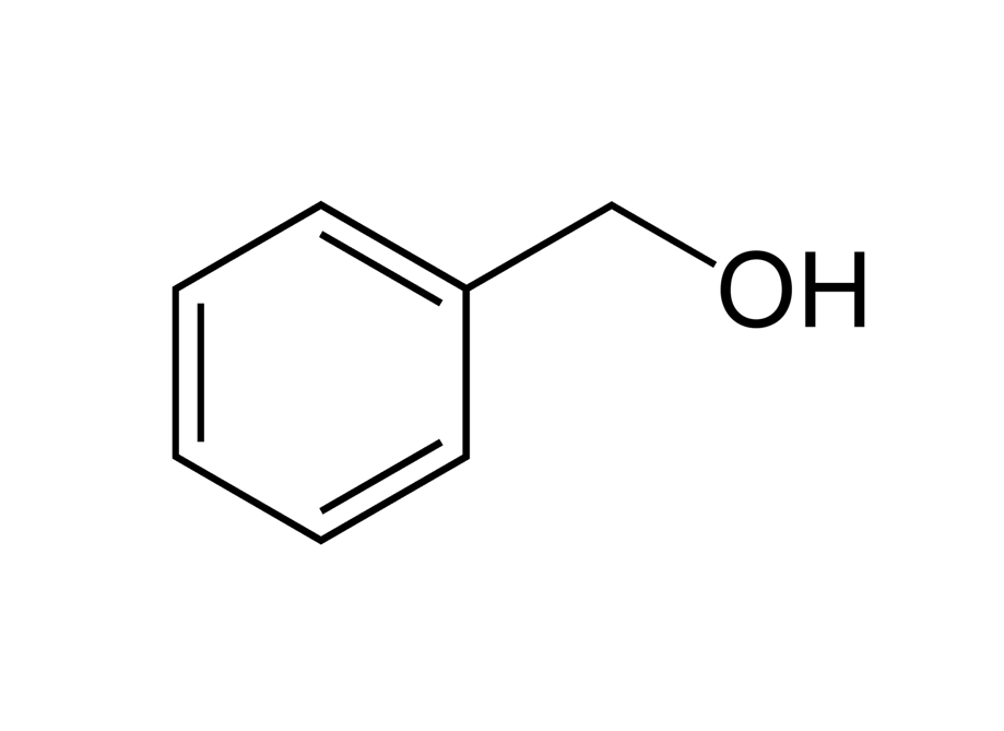 Non-chlorinated benzyl alcohol, Benzaldehyde, Benzoic acid