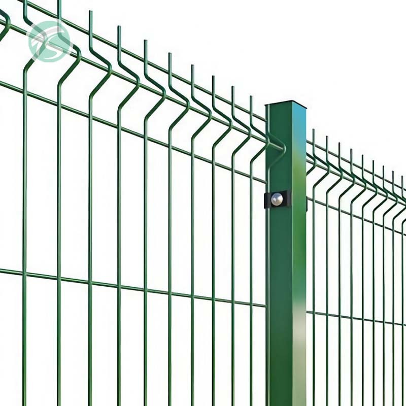 Galvanized 3D Welded Wire Mesh Fence Panel V Shape Wire Mesh Fence
