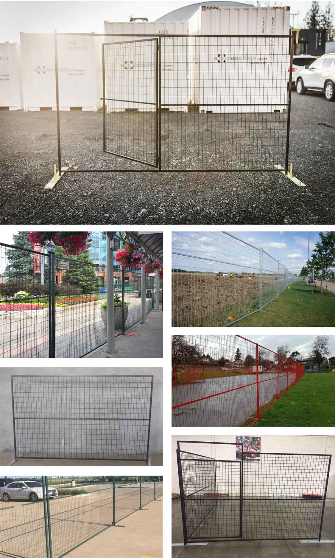 Canada Temporary Mobil Fence Construction 8ft Temporary Fencing Movable ...