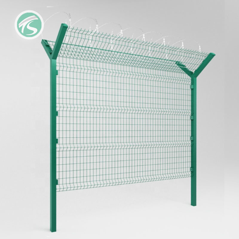 ISO 9001 High Security Airport Fence Metal Mesh Security Fencing
