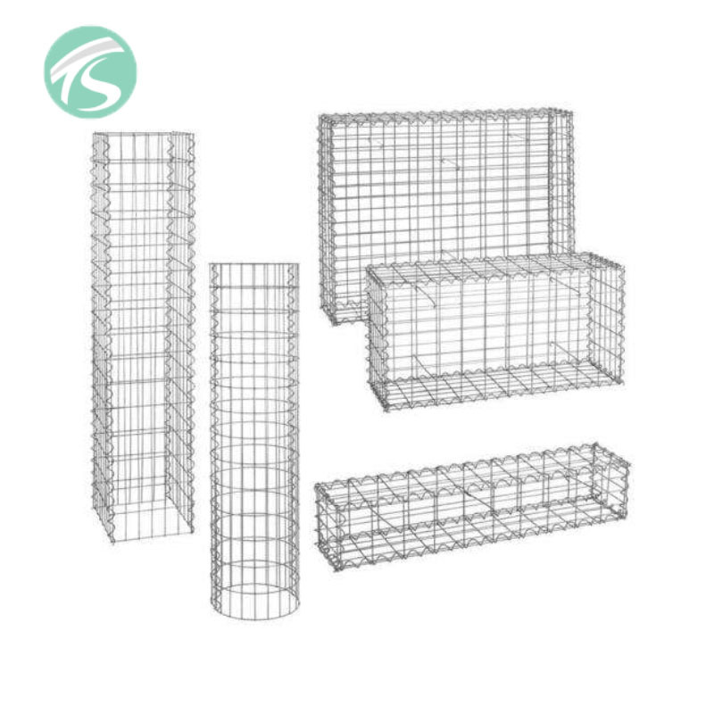 Galfan Gabion Box Curved Gabion Gabion Bench For Garden