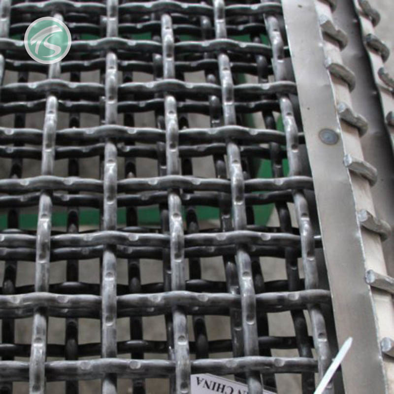 China Factory Of 65mn Hooked Vibrating Screen Mesh For Mining