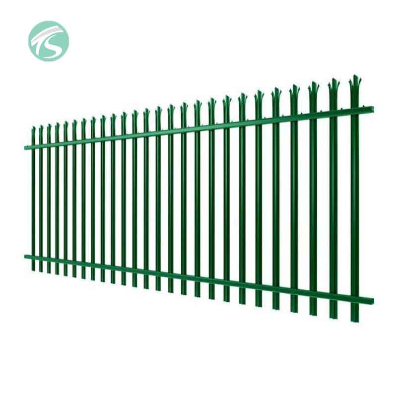 Factory Price High Security Hot Dipped Galvanized Steel Palisades Fence