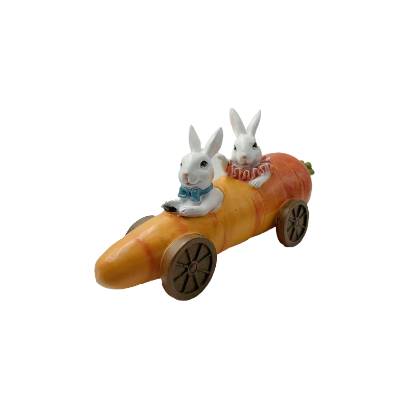 Cute Rabbit Carrot Sculpture