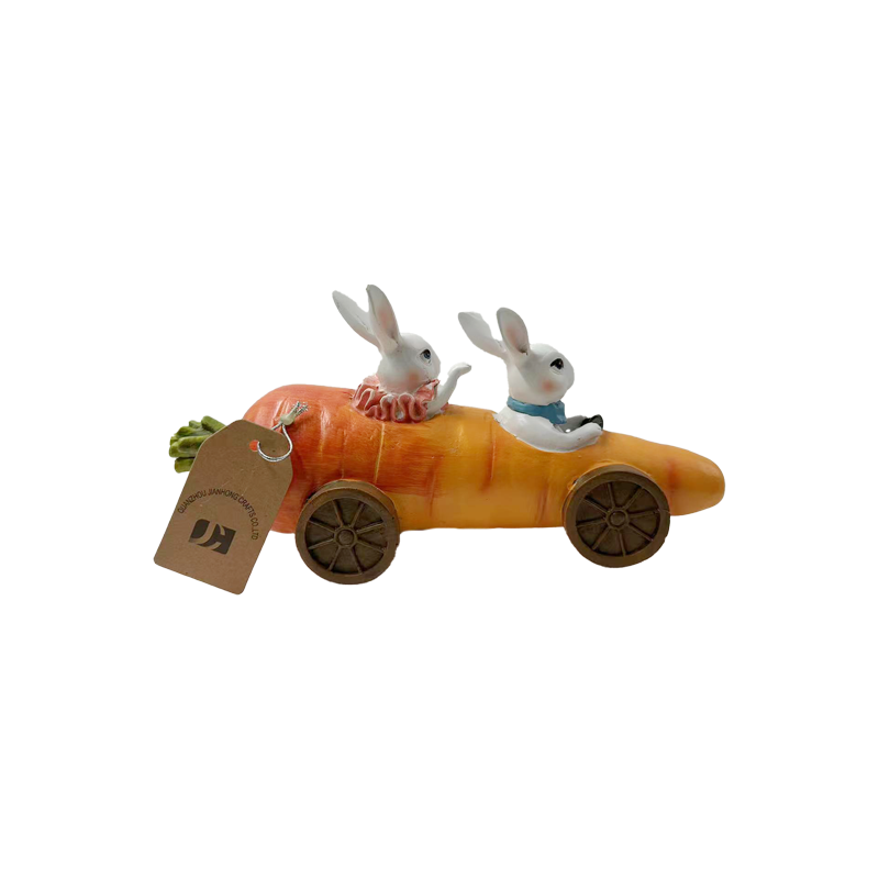Cute Rabbit Carrot Sculpture