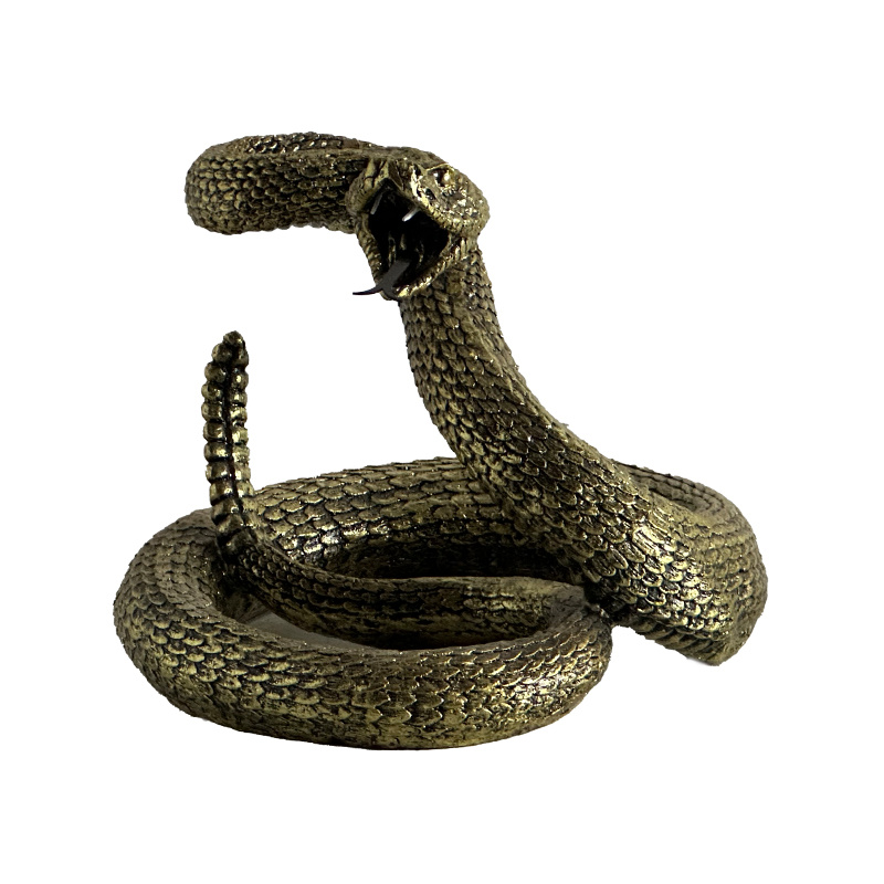 Golden Snake Sculpture