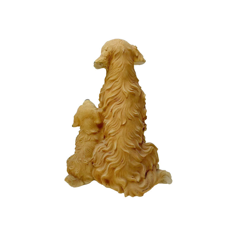 Three Golden Retriever Statue