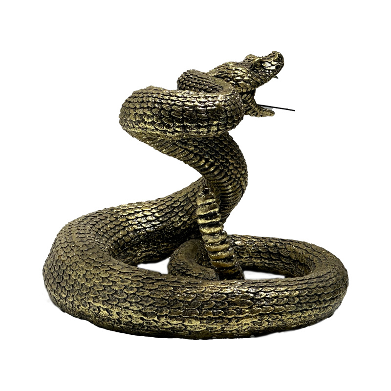 Golden Snake Sculpture