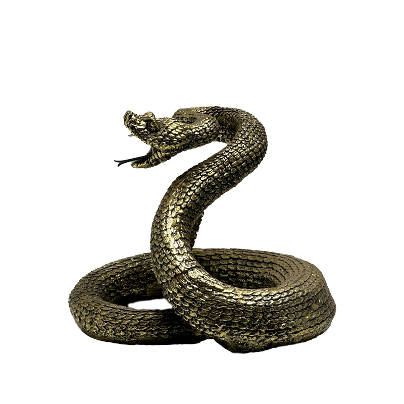 Golden Snake Sculpture