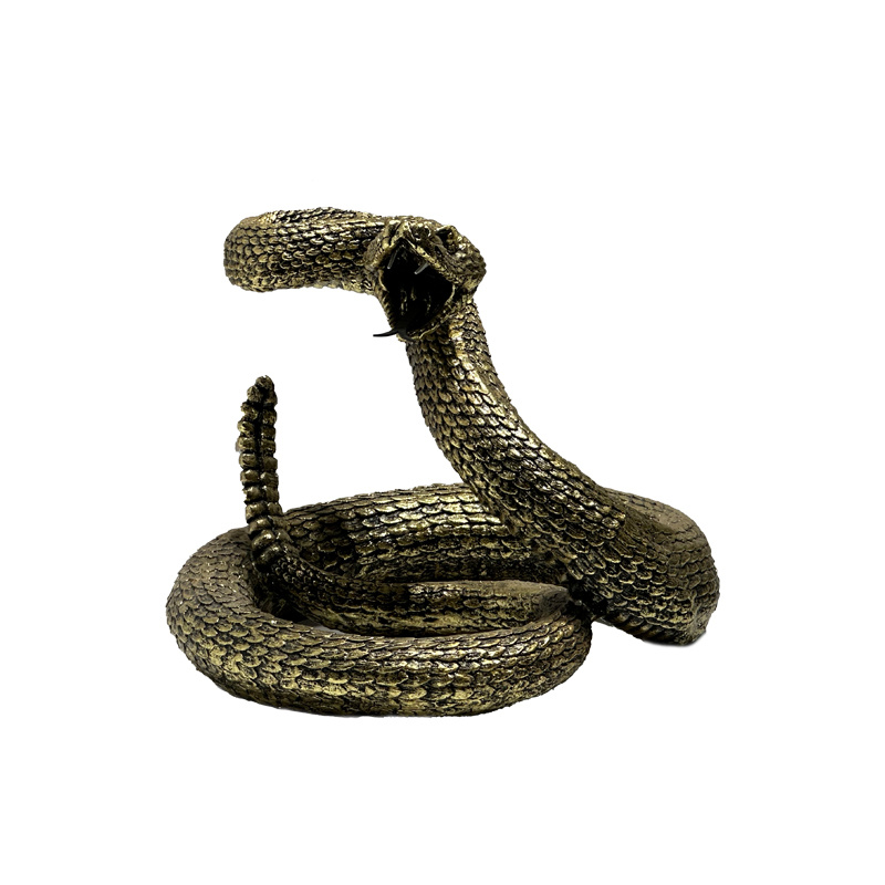 Golden Snake Sculpture