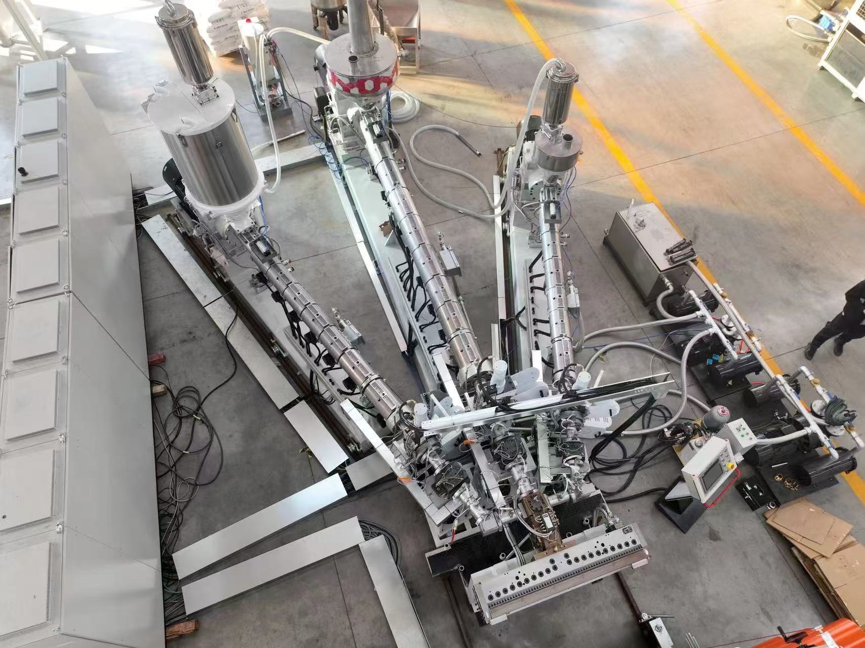 pp pe pvc abs pvdf board extrusion line product equipment