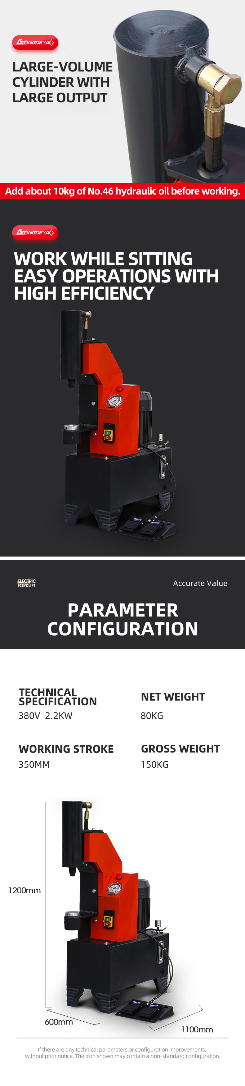 Vertical hydraulic punching and riveting machine
