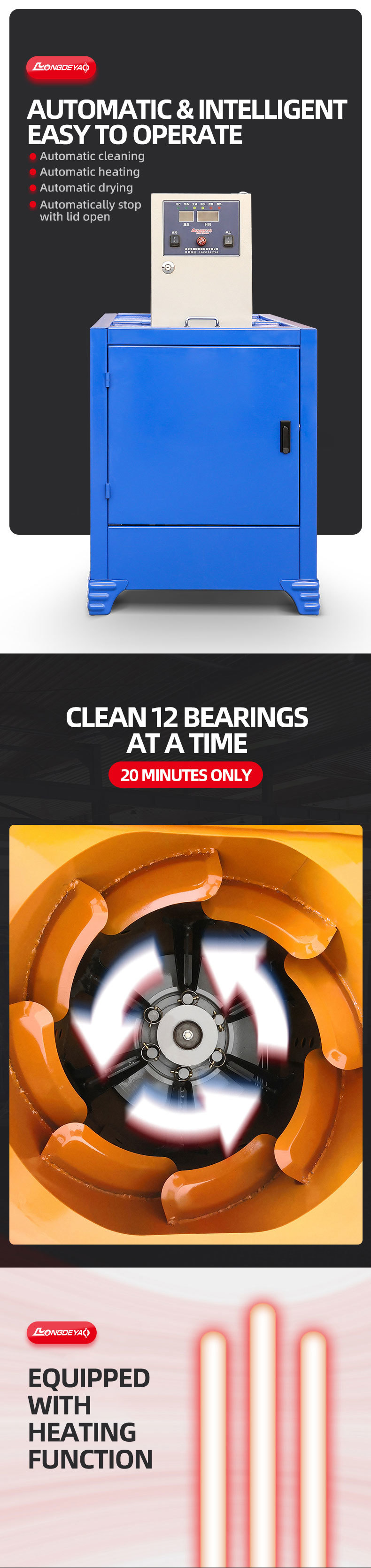 Bearing cleaning machine (split luxury model)