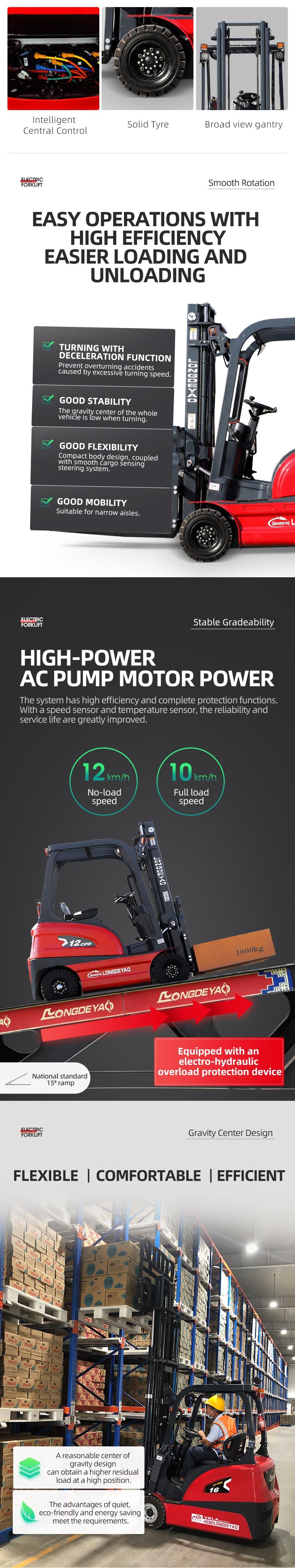 1.2T electric forklift