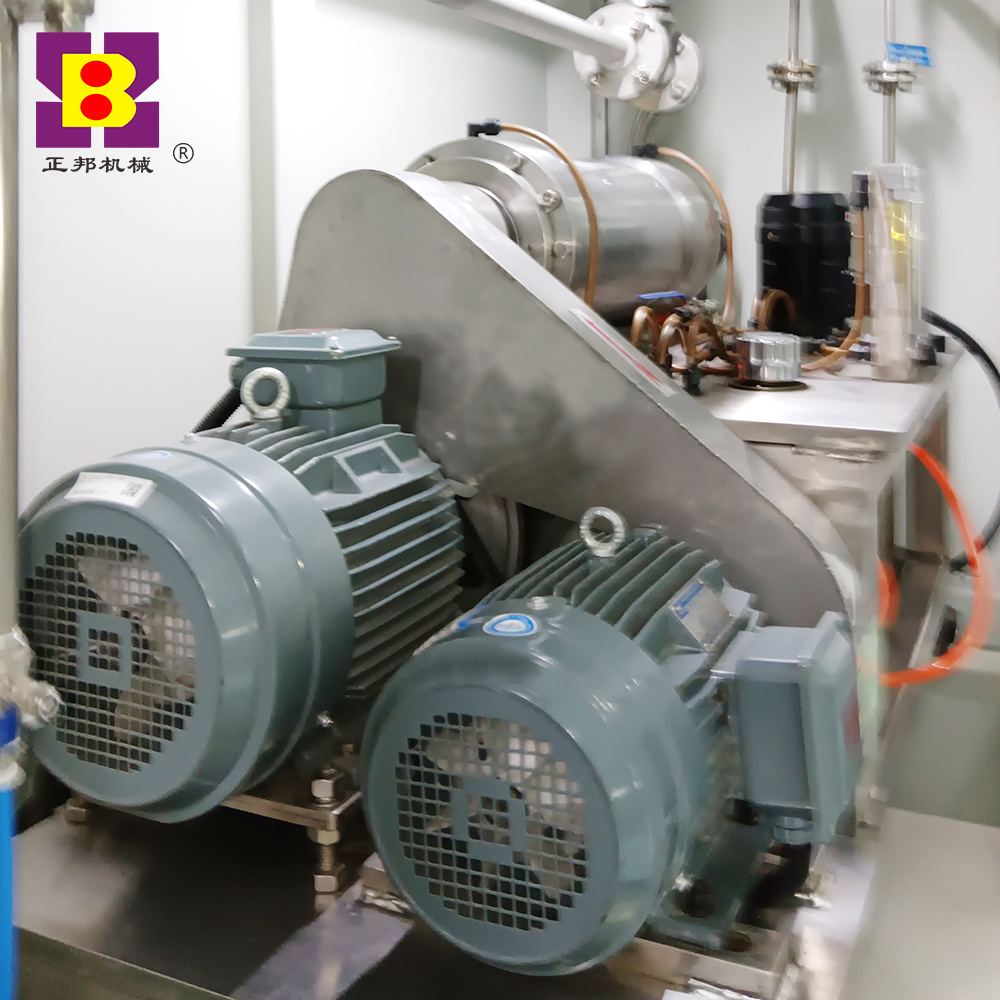 The separation site of the small horizontal screw machine