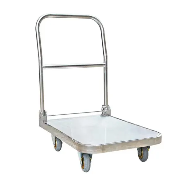 Stainless steel platform trolley