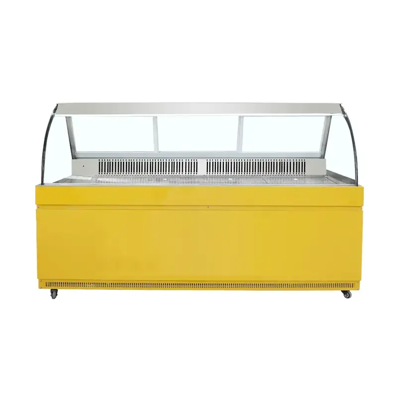 Deli fried food display refrigerator