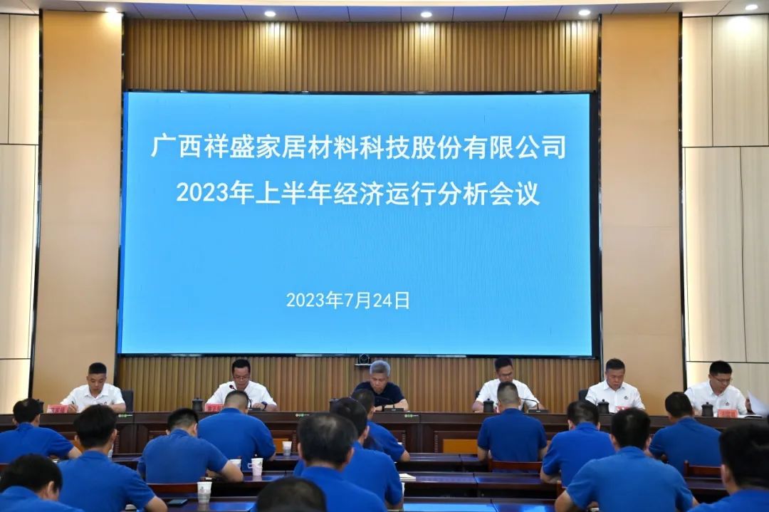祥盛股份公司召開2023年上半年經(jīng)濟運行分析會議