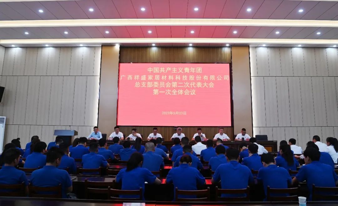 祥盛股份公司召開中國共產(chǎn)主義青年團(tuán)廣西祥盛家居材料科技股份有限公司團(tuán)總支部第二次代表大會
