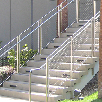 Staircase  mesh netting
