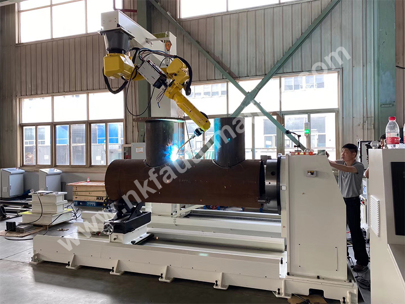 Single-axis positioner with bracket support Fanuc welding robot Single-axis positioner with bracket support Fanuc welding robot