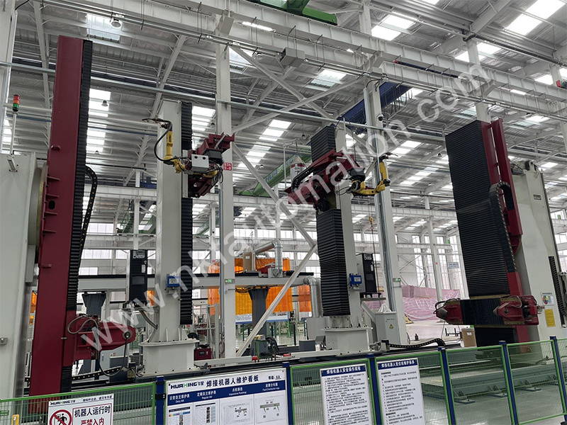 Double-axis linear rail and positioner supporting Fanuc welding robot Double-axis linear rail and positioner supporting Fanuc welding robot