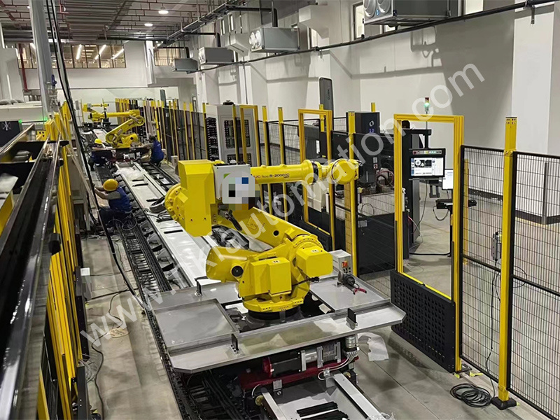 Fanuc Robots and 2T payload Linear Rail Automatic Loading and Unloading Fanuc Robots and 2T payload Linear Rail Automatic Loading and Unloading