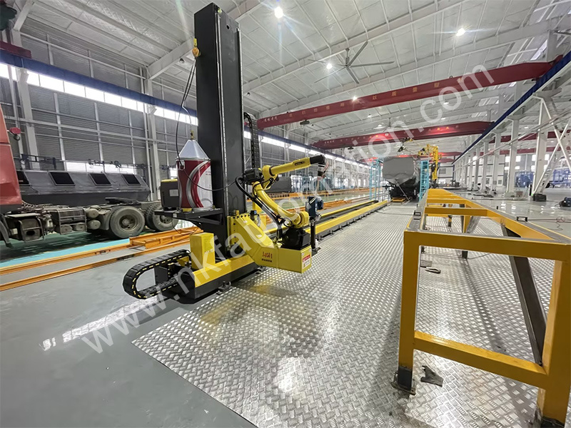Double-axis linear rail supporting Fanuc welding robot Double-axis linear rail supporting Fanuc welding robot