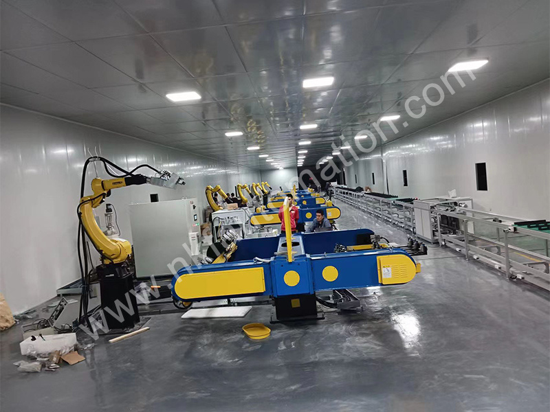 Fanuc Robot and Three-Axis Horizontal Positioner Laser Automatic Welding Fanuc Robot and Three-Axis Horizontal Positioner Laser Automatic Welding