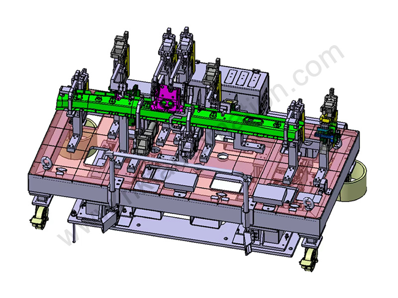 Spot welding fixtures in automotive industry