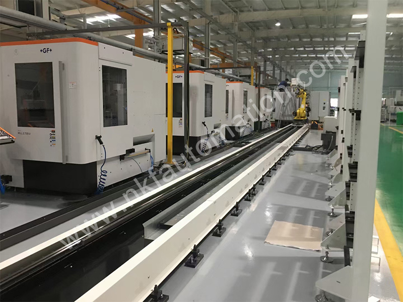 2T payload linear rail supporting Fanuc handing robot 2T payload linear rail supporting Fanuc handing robot
